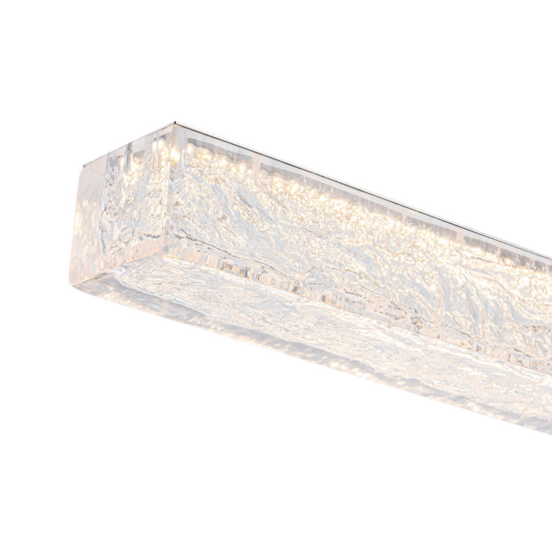 Luminaire suspendu linéaire en cristal