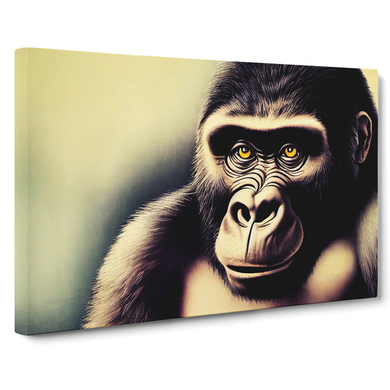 Great Gorilla - Wrapped Canvas, 40cm H x 60cm W x 3cm D