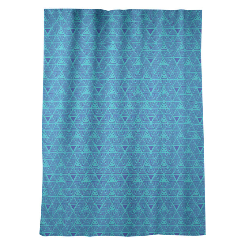 Jordao Room Darkening Curtain Single Panel, Teal/Blue