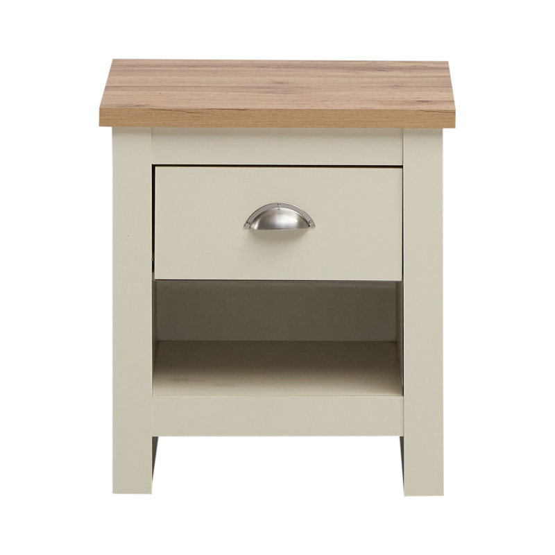 Aquitaine 44.96cm W Particle Board / Chipboard Bedside Table