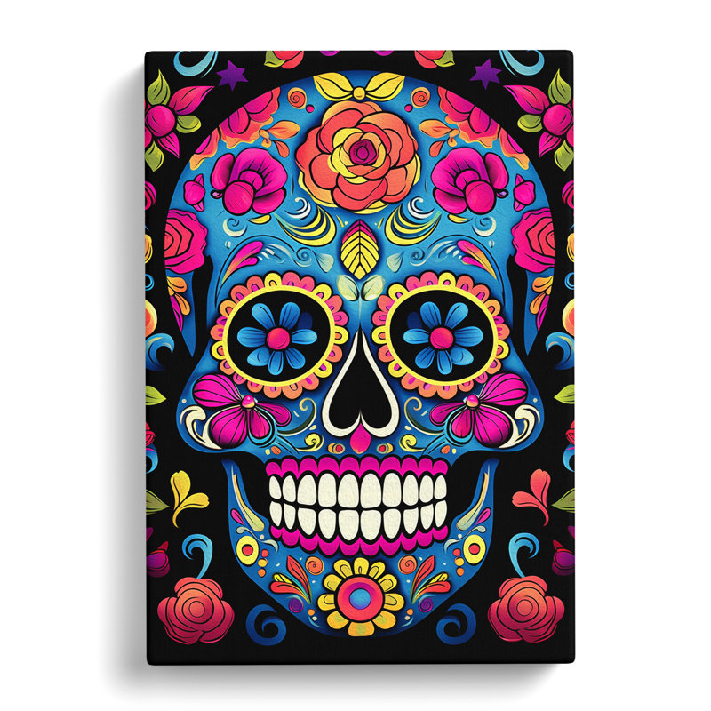 Sugar Skull Pop - No Frame Print, 50cm H x 35cm W x 3cm D