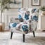 Fauteuil moderne avec coussins moelleux et pieds en bois d'hévéa-607316636