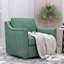 Fauteuil pivotant en lin et coton
