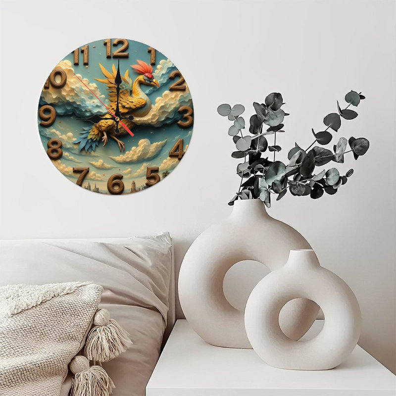 Horloge oiseau volant
