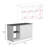 59" Long Kitchen Island with Open and Closed Storage Kitchen Cabinet with Interior Shelves, Modern Kitchen Prep Table, Dining Table, Bar Table for Kitchen and Dining Room-588677114