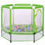 Trampoline avec filet de sécurité et balles-126757076