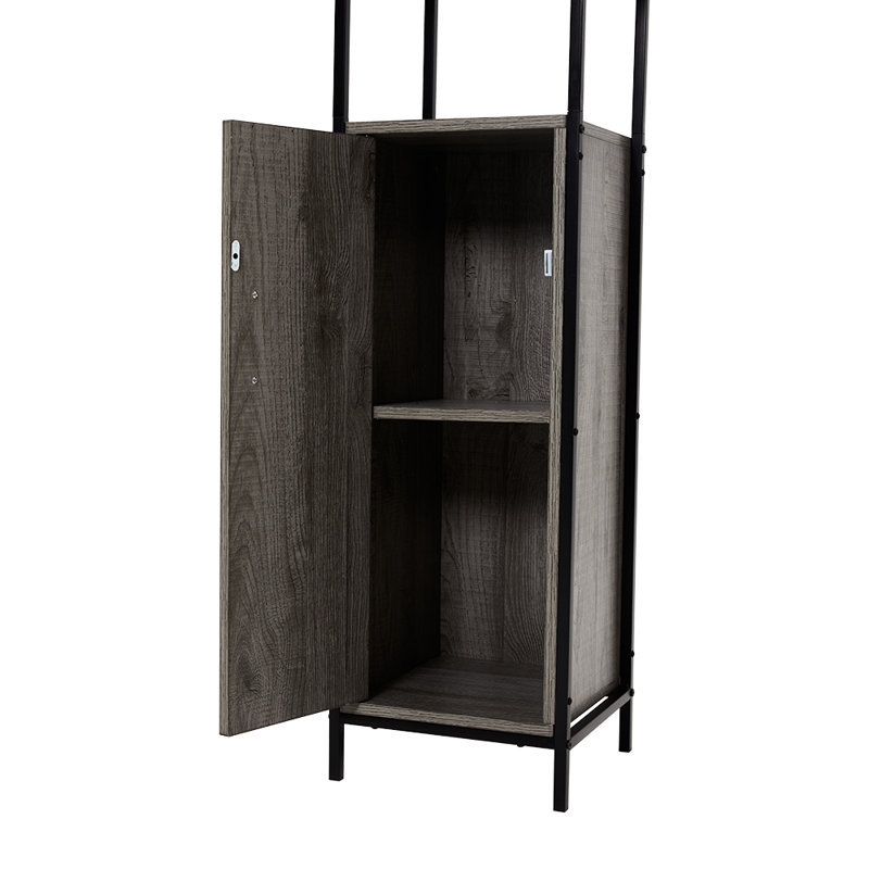 E1  MDF + Metal Freestanding Bathroom Cabinet