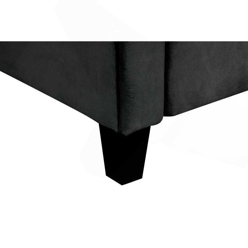 Ensemble de canapé modulaire confortable 1 + 2 + 3, Noir, H 32 po x l 79 po x P 33 po