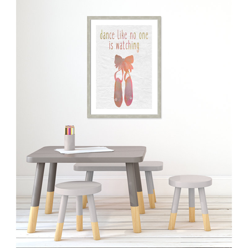 Danse, impression sur papier, H 34,5 po x l 24,5 po x P 0,6 po, Encadré plat argent chaud