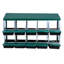 Nichoirs pour poules, poulaillers pour 10 poules pondeuses, 10 compartiments, poules pondeuses, nichoirs, cage en acier galvanisé pour poules 10 trous, vert-2080045614-2080045600