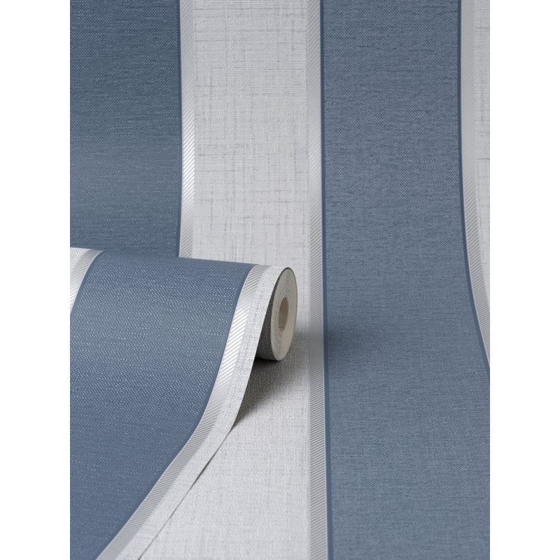 Larson Stripe Wallpaper, Navy