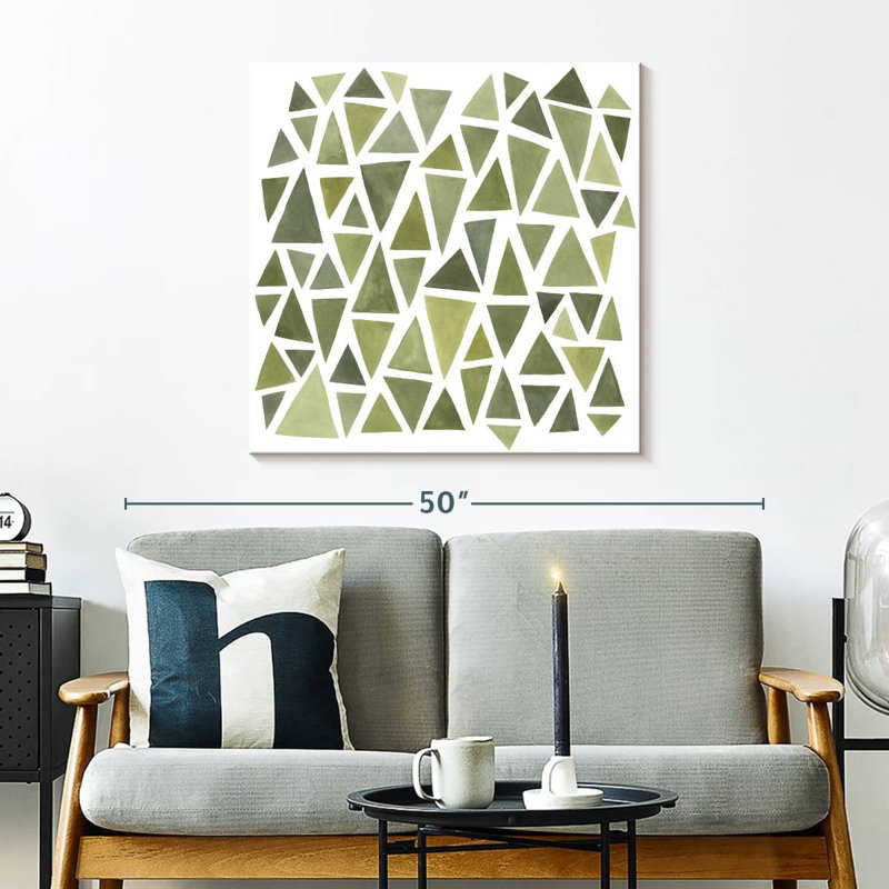 Celadon Geometry I, 30" H x 30" W