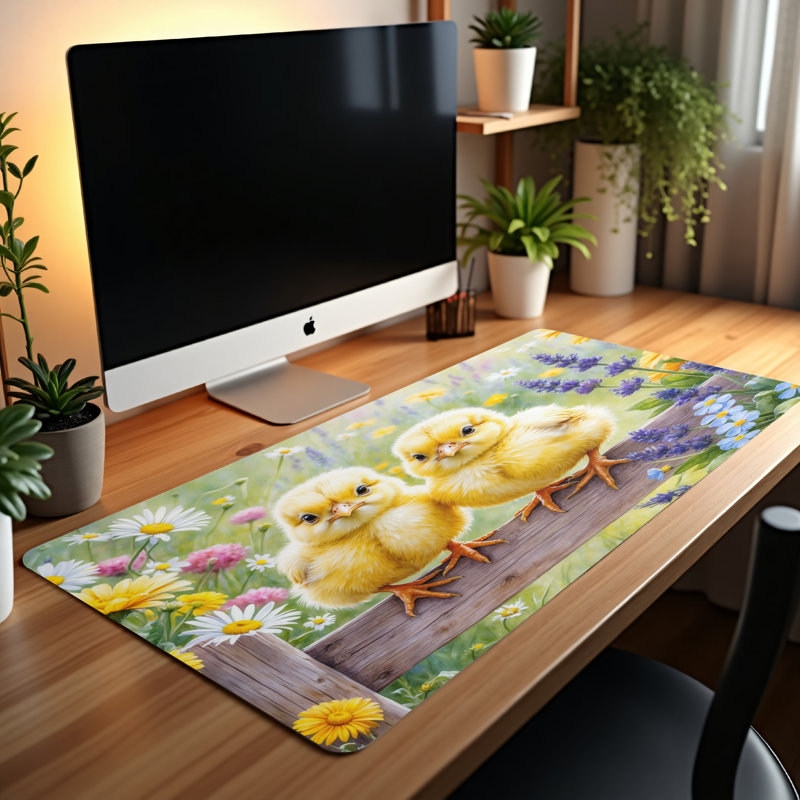 Polyester Desk Pad, 14.4x12.1