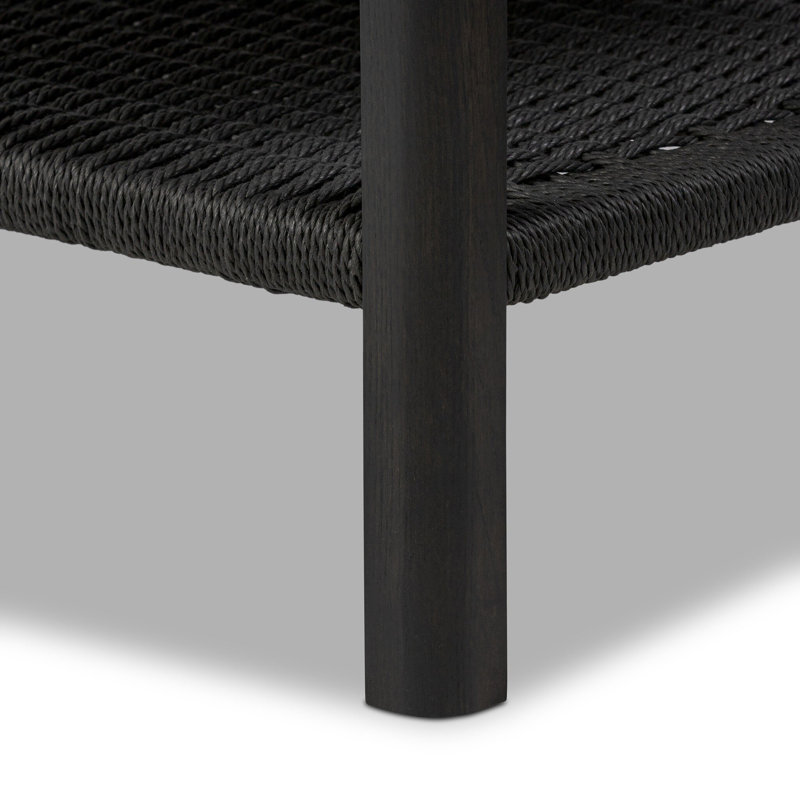 Zuma 72.25'' W Solid Wood Sideboard, Smoked Black Ash