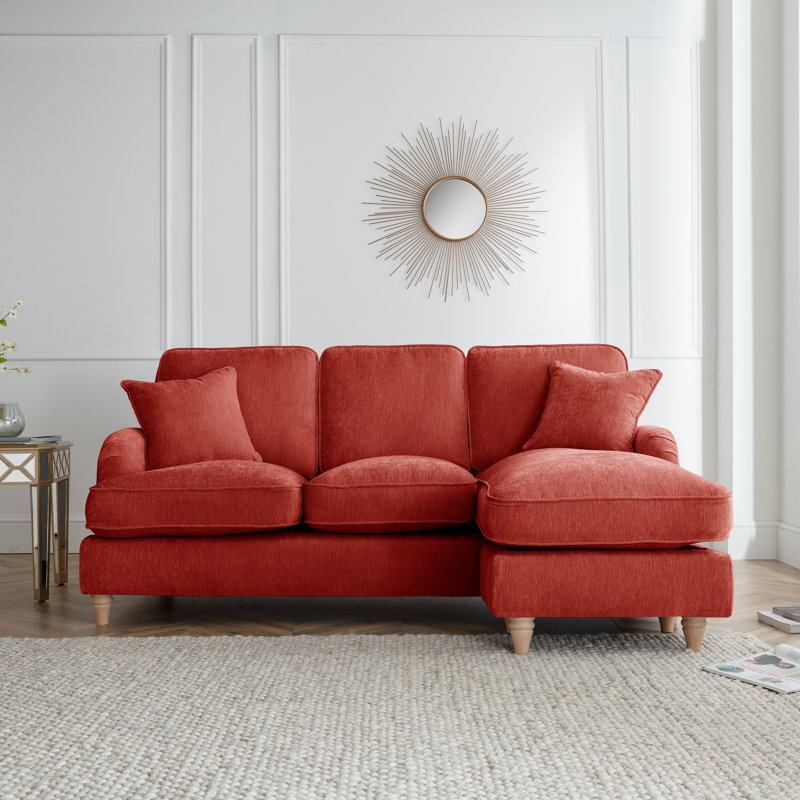 Galilee Chaise Sofa, Right Hand Facing, Apricot