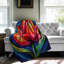 Symphonie Kaleidoscope Blossom - 1 pièce Sherpa Premium - reproduction d'art luxueuse-97350143