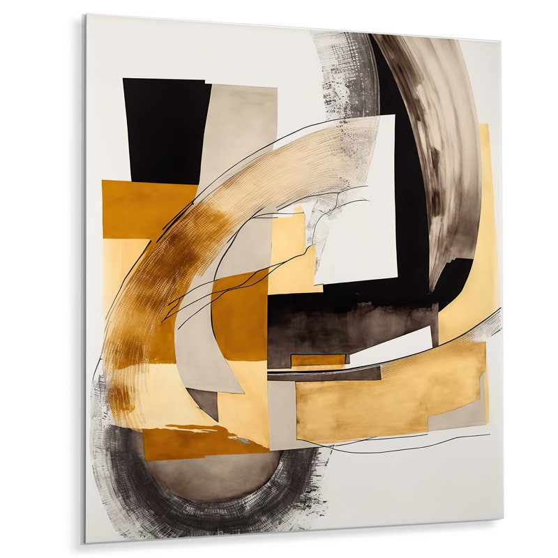 Dijonna Abstract Wall Decor on Metal, 32" H x 16" W x 1" D