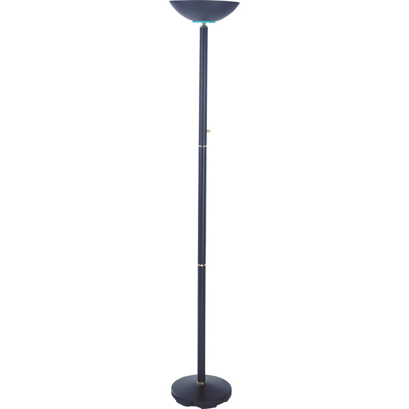 Dumbarton 72'' Torchiere Floor Lamp, Satin Nickel