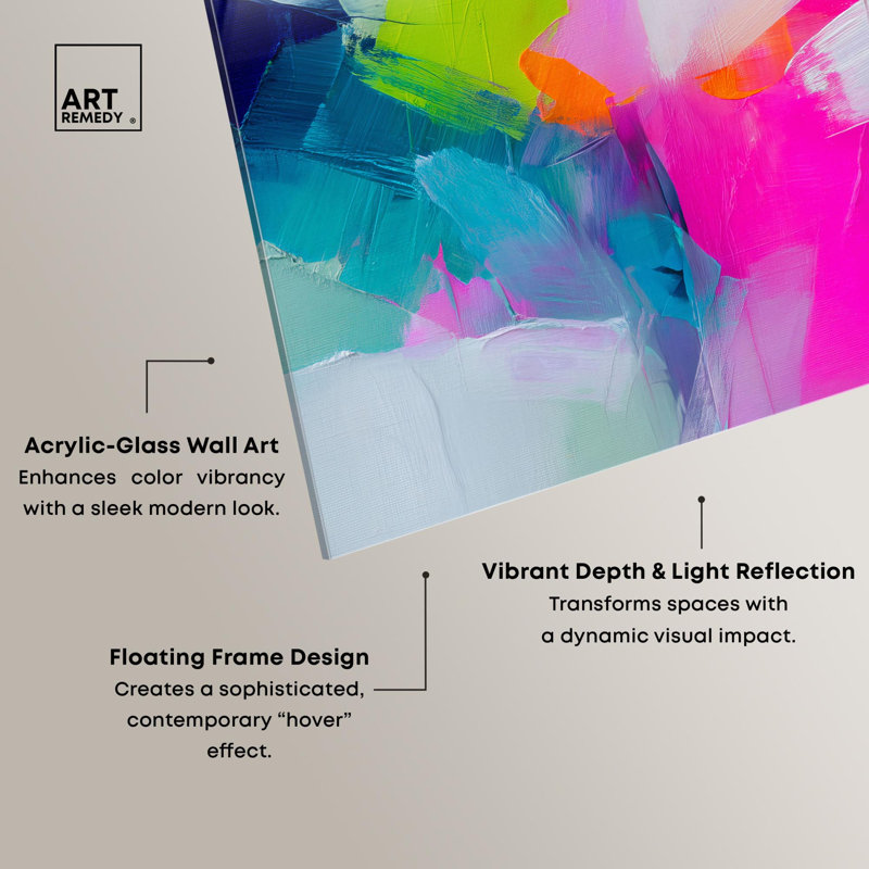 Décoration murale pastel Neon Cloudscape II par Art Remedy, H 40 po x l 40 po