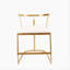 Chaise d'appoint en polyester 19 po Makale Moraga