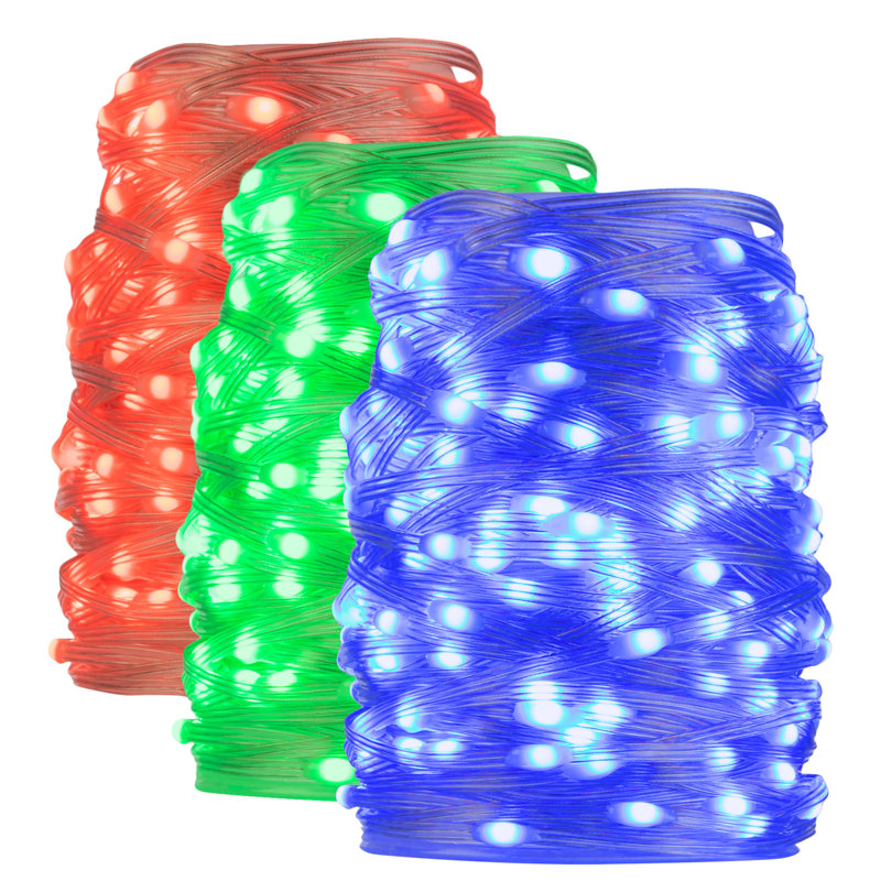 Josael Color Changing Rope Lights - 72ft 200 LED Lights with 10 Color Options, Remote, 6ft Plug