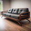 Simple Solid Wood Sofa