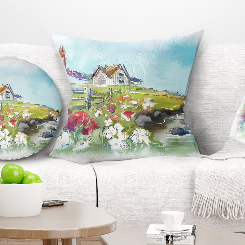 Coussin Prairie, 16 po x 1 po, Coussin décoratif
