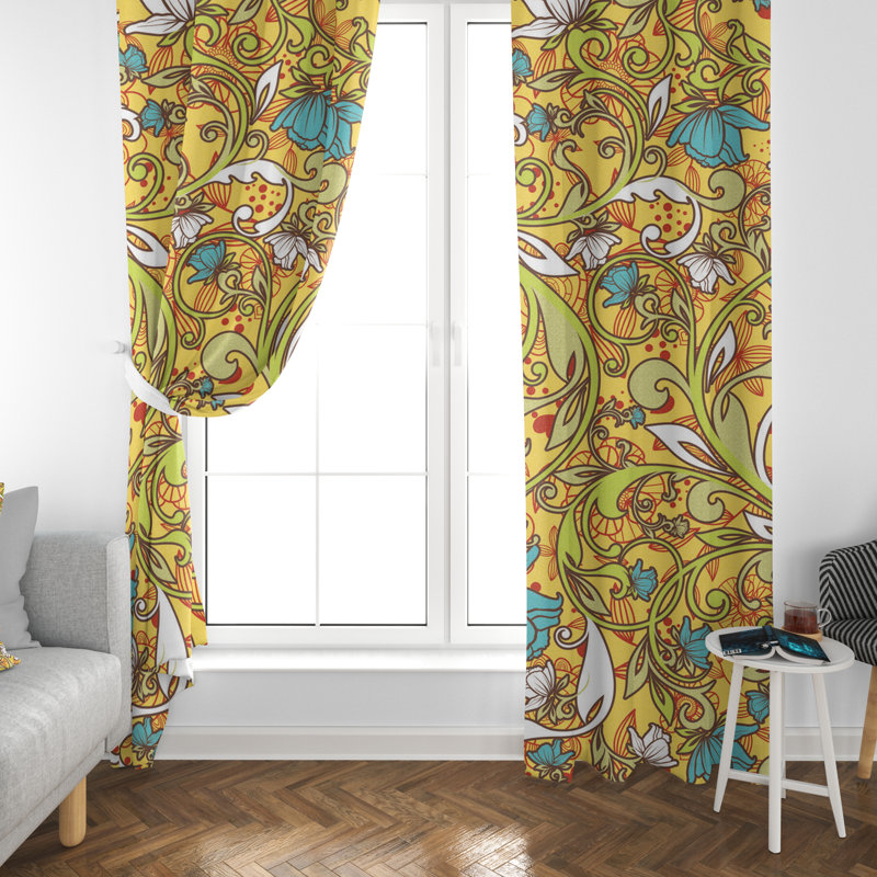 Paire de rideaux obscurcissant en polyester Drews, L 40 po x H 52 po