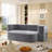 2 - Seat 78.7" In Dark Grey, With Soft And Breathable Corduroy, High Resilience Foam Comfortable 1 Bed Wide, Corduroy