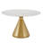Roman Round Faux Marble Top Dining Table