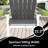 Outdoor HDPE Adirondack Chair, Patio Bar Chair-2081889262