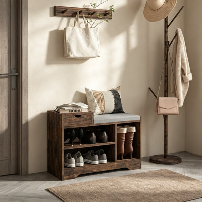 5 Pair Shoe Storage Bench