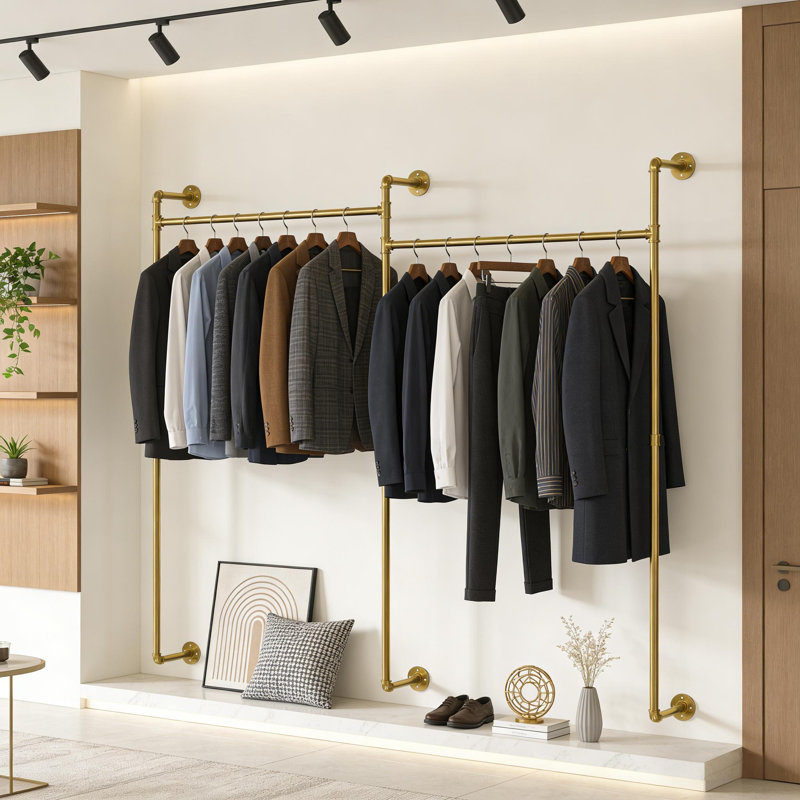 Joshoua 80.7'' Metal, Gold