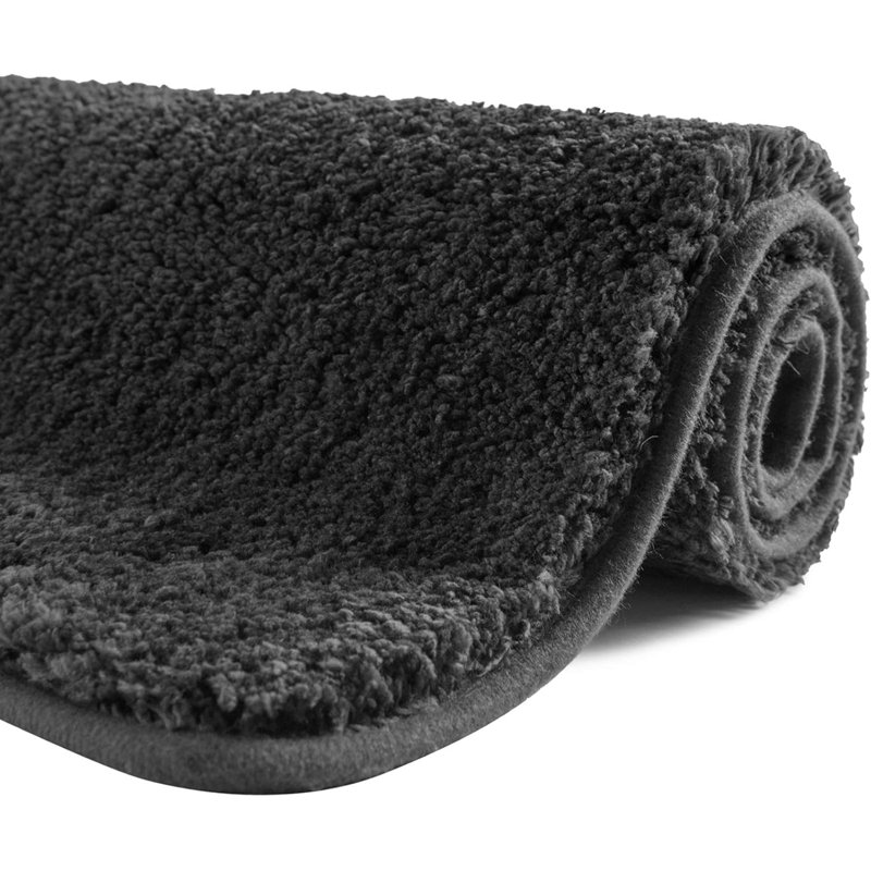 Rectangle Bath Mat, 50cm, 80cm, Dark Grey