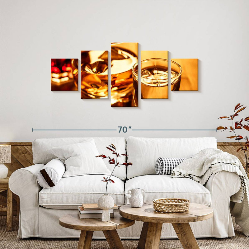 Cocktail Drinks, 24" H x 55" W