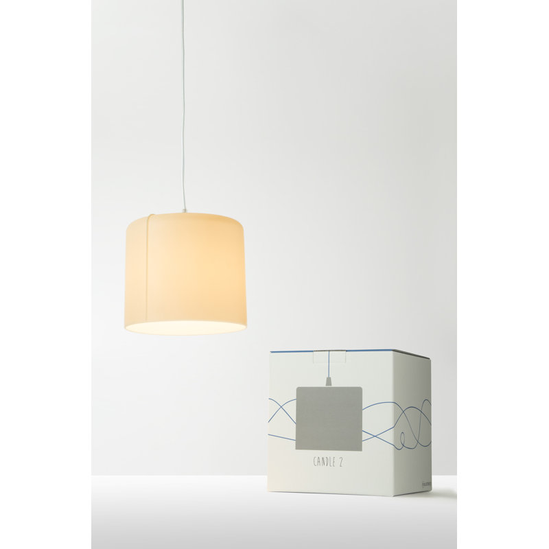 Be.pop 1 - Light Cylinder Pendant, Light Grey, Neutral