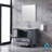 Volez 36 in W x 18.25 in D Single Bath Vanity, White Ceramic Top, 34 in Mirror and Chrome Faucet Set-51245001