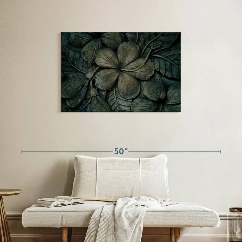 Senne Hibiscus Carved Wood