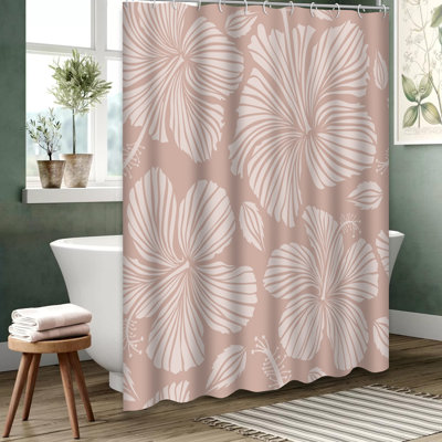 Hibiscus Flower Waterproof Shower Curtain,Neutral Hibiscus Aloha Hawaiian Shirt Art Artwork Shower Curtains for Bathroom with 12 Hooks,72 Inch Hibiscus Flower Waterproof Shower Curtain,Neutral Hibiscus Aloha Hawaiian Shirt Art Artwork Shower Curtains for Bathroom with 12 Hooks,72 Inch