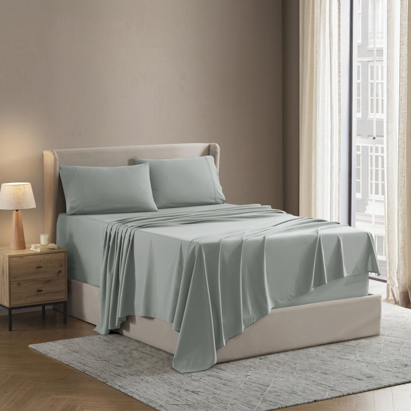 Luxury Collection Classic Smooth Thread Sheet Set, Full, Agave