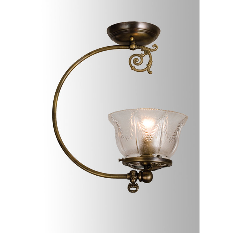 Plafonnier semi-encastré 7,5" à cuve unique 1-light