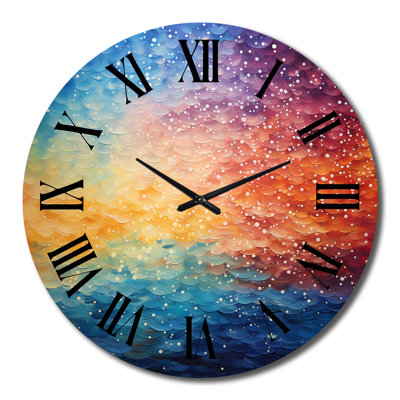 Charlinda - Horloge murale pointillisme