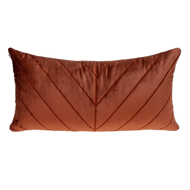 Chevron Throw Pillow, Burnt Orange