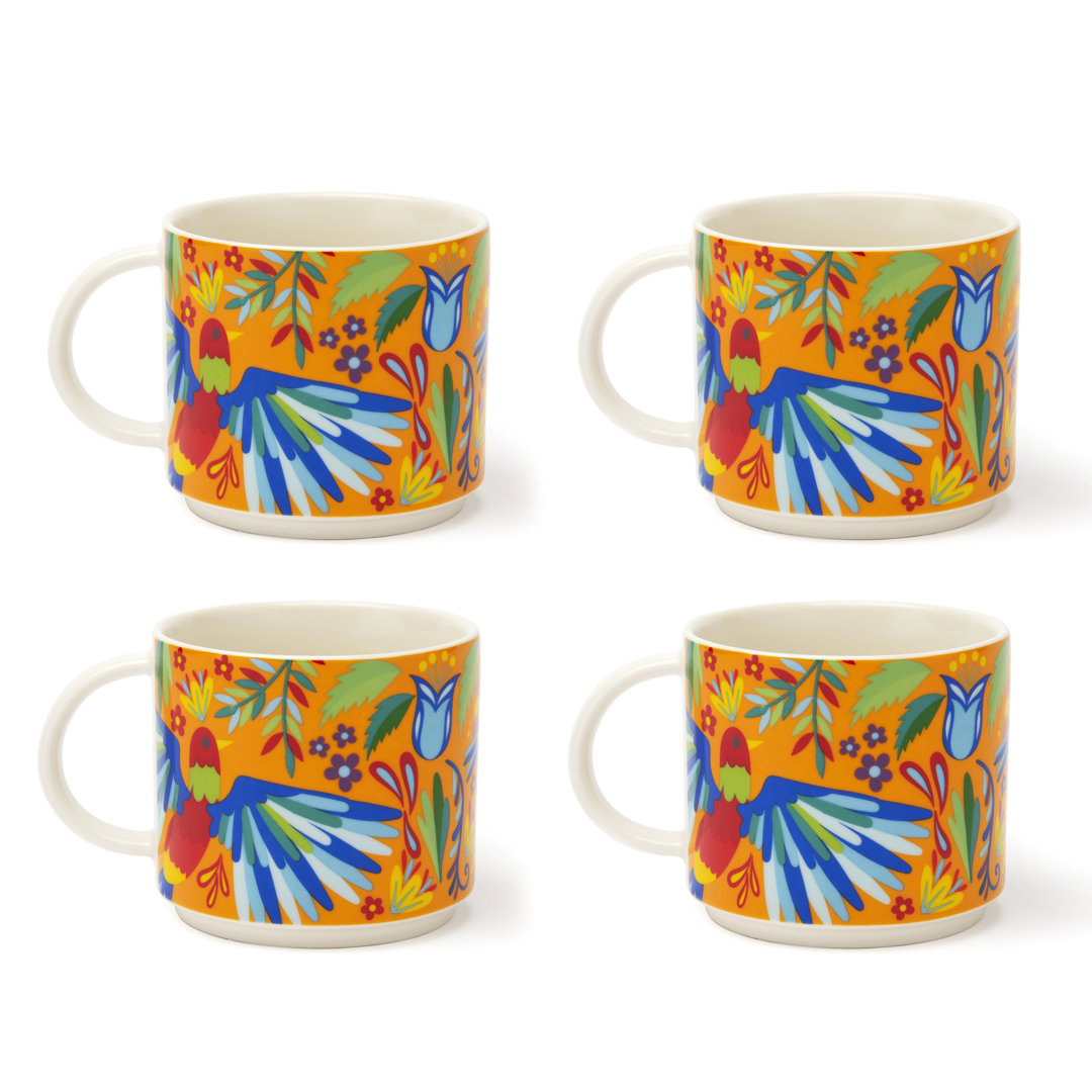 Teetasse Mexikanische Blumen