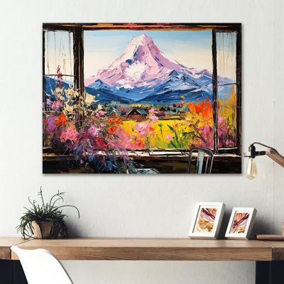 Mountain Japan Windows Views Mount Fuji 2 - Japan Metal Wall Art MT134815