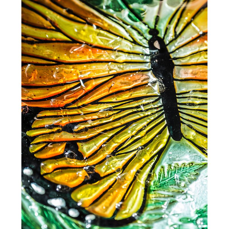 Pihu Glass Mosaic Birdbath
