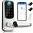 Smart Door Lock with Handle: Keyless Entry Door Lock with Keypad, Fingerprint, and App Control