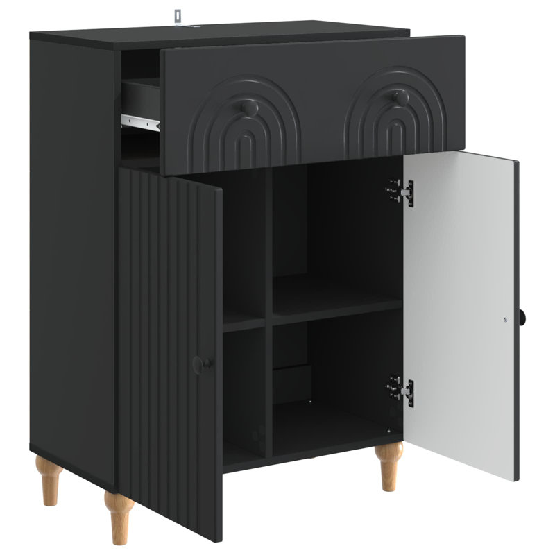66cm Sideboard, Black