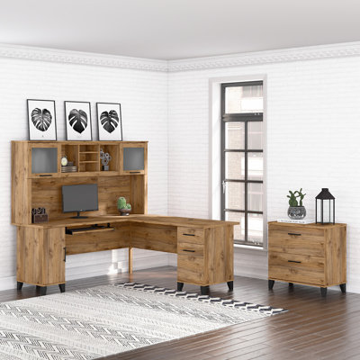 Magomed Desk with Hutch Set