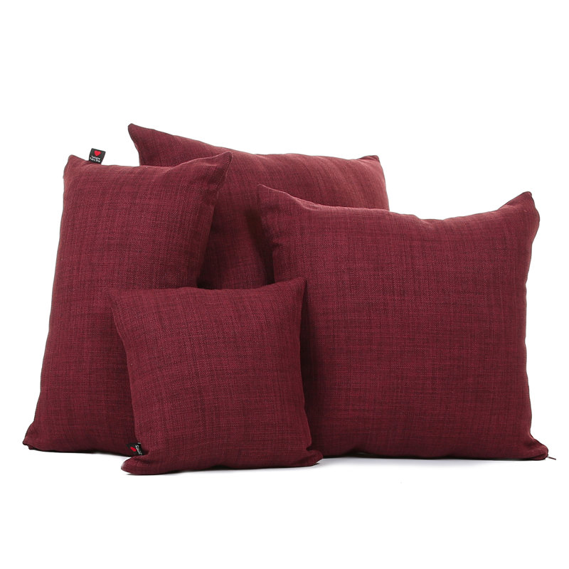Mitre Square Cushion, 28cm x 28cm, Wine